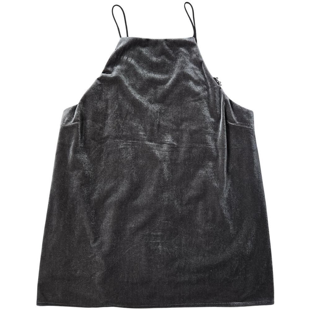 DO+BE Velvet Lace Up Back Cami Tank Top Gray Women's M Style‎ Y14120